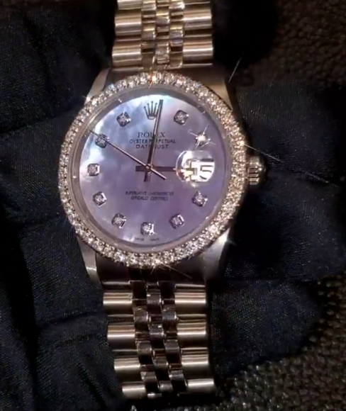 Rolex Diamond Oyster Perpetual Datejust 26mm Watch - Picture 8 of 10